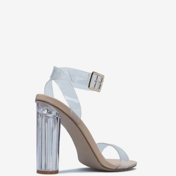 Transparent Heeled Sandal W/Dream Sole - Picture 7 of 9